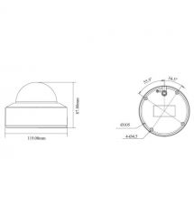 IP-відеокамера 6Mp TVT TD-9561E4B-A(D-PE-AW2) White f-2.8mm, ІЧ+LED-підсвічування, з мікрофоном