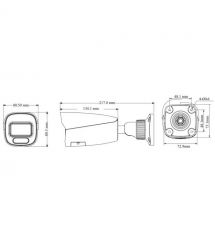 IP-відеокамера 6Mp TVT TD-9462E4B-A(D-PE-AW3) White f-2.8mm, ІЧ+LED-підсвічування, з 2 мікрофонами