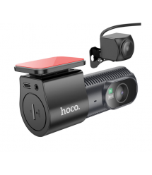 Автомобільний відеореєстратор HOCO DV8 2K із задньою камерою, Wi-Fi, екраном 1,47&ampPrime та кутом огляду 140, Black, Box