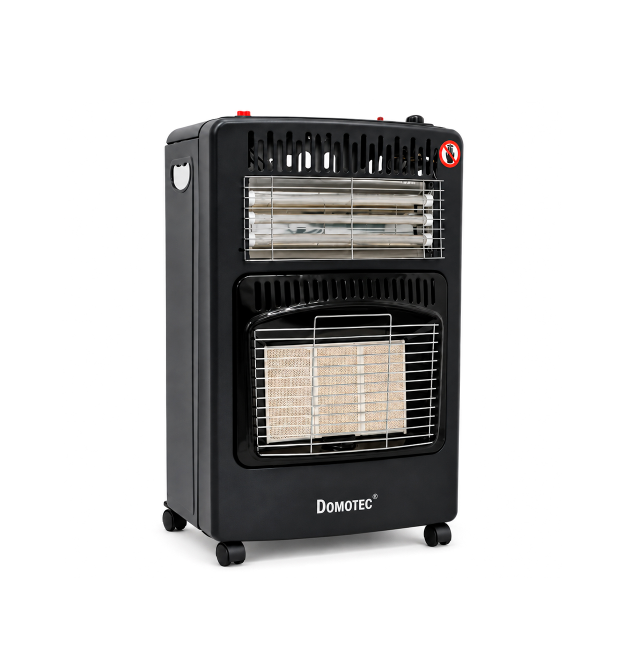 Газовий + електричний обігрівач Domotec MS-6607, 3 режими, 1500 - 2800 - 4200Вт, Box