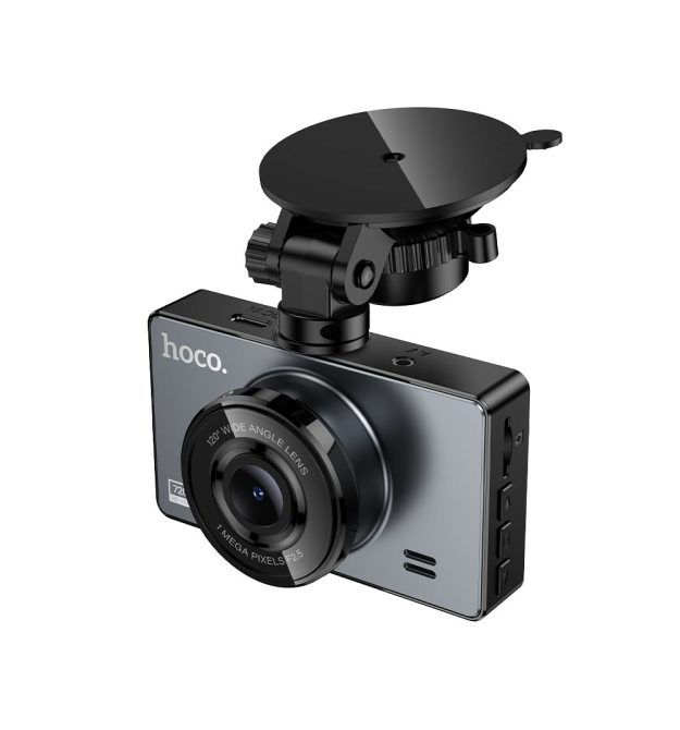 Автомобільний відеореєстратор HOCO DV14 3 IPS, 720P, Metal Gray, Box