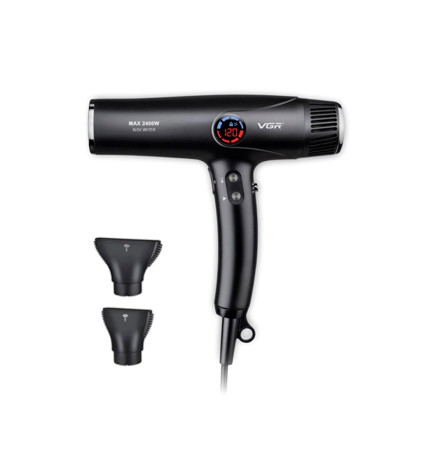 Фен професійний VGR V-469, 4 режими обдування, 4 режими температури, 2400W, Black, Box