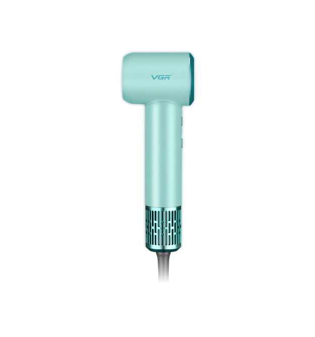 Фен професійний VGR V-446 GREEN, 2 режими обдування, 4 режими температури, 1400W, Box