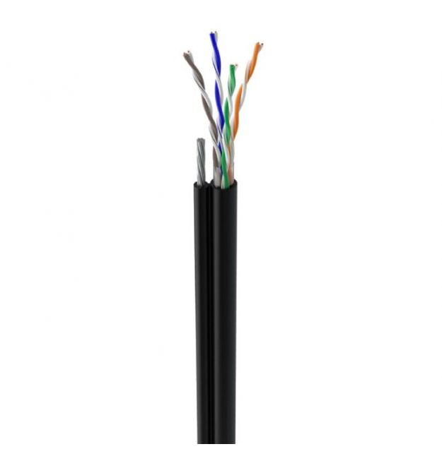 Кабель Ritar КНПт UTP (4*2*0.5) 4p 24 AWG (CCA) ПВХ+ПЭ трос 1мм
