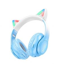 Бездротові навушники Bluetooth HOCO W42, White - Blue, Box