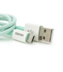 Кабель iKAKU KSC-723 GAOFEI smart charging cable for micro, Green, довжина 1м, 2.4A, BOX