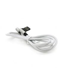 Кабель iKAKU KSC-028 JINDIAN charging data cable for iphone, Silver, довжина 1м, 2.4A, BOX
