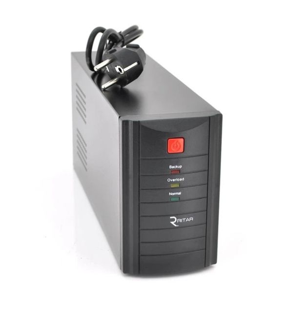 ИБП Ritar RTM1200 (720W) Proxima-L, LED, AVR, 3st, 3xSCHUKO socket, 2x12V7.5Ah, metal Case (350х120х188)- Q2