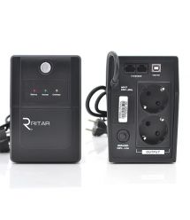 ДБЖ Ritar RTP850L-U (510W) Proxima-L, LED, AVR, 2st, USB, 2xSCHUKO socket, 1x12V9Ah, plastik Case. NEW!