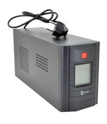 ИБП Ritar RTM1000 (600W) Proxima-D, LCD, AVR, 3st, 3xSCHUKO socket, 2x12V7Ah, metal Case (350х120х188)- Q2
