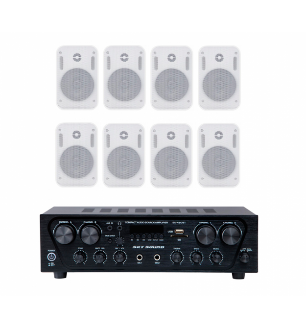 Акустический комплект SKY SOUND SKW-4808PM WHITE