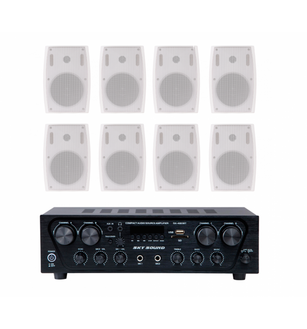Акустический комплект SKY SOUND SKW-4808LS WHITE