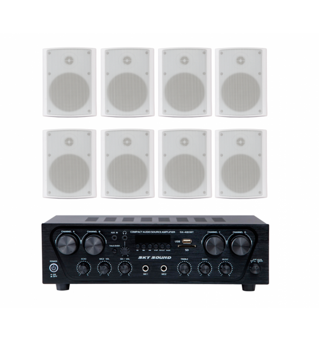 Акустический комплект SKY SOUND SKW-4808NS WHITE