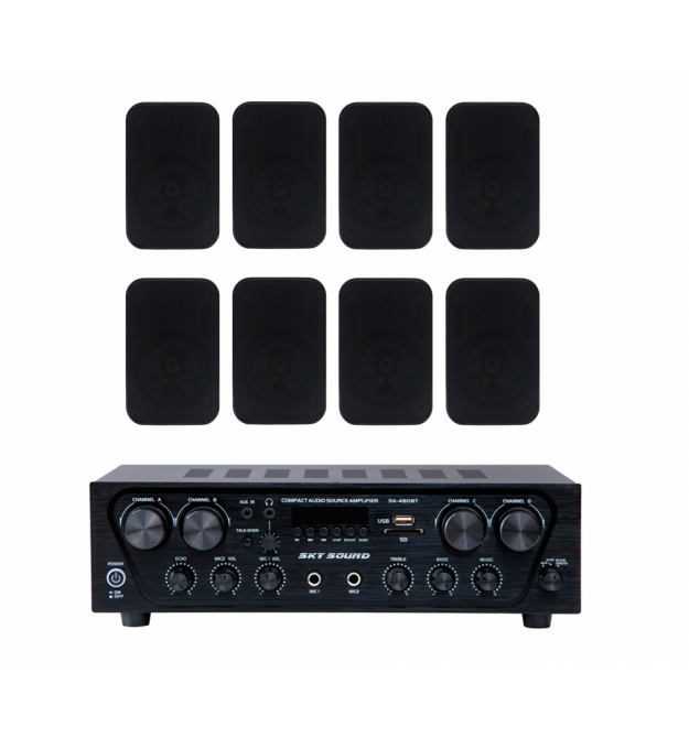 Акустический комплект SKY SOUND SKW-4808PM BLACK
