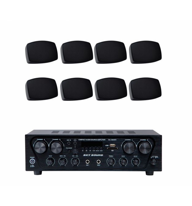 Акустический комплект SKY SOUND SKW-4808QS BLACK