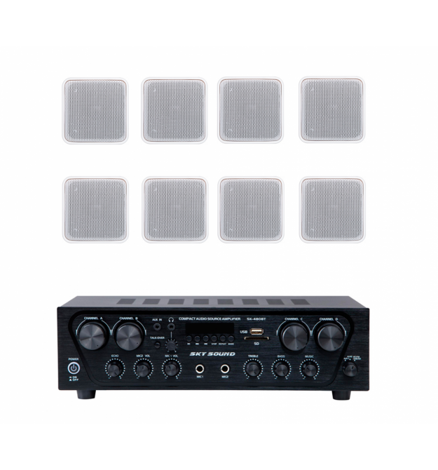 Акустический комплект SKY SOUND SKW-4808VS WHITE