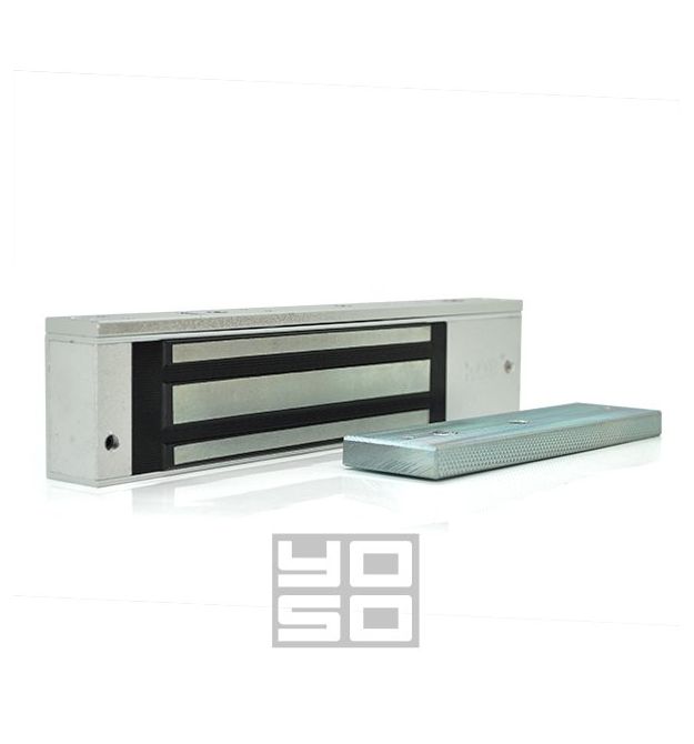 Электромагнитный накладной замок YOSO, усилие на отрыв 500кг, Box