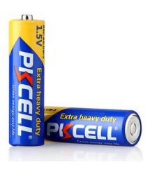 Батарейка солевая PKCELL 1.5V AA / R6, 2 штуки shrink цена за shrink, Q20