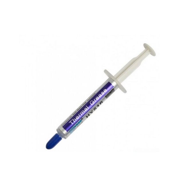 Паста термопроводная Halnziye HY-510 2g, шприц, Grey, 1,93W / m-K, 0.225°C-in² / W, -30°≈300°, OEM Q40