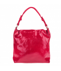 Кожаная женская сумка Realer 2032-1 красная