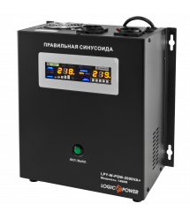ДБЖ із правильною синусоїдою LogicPower LPY-W-PSW-2000VA+ (1400W) 10A/20A 24V для котлів та аварійного освітлення
