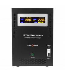 ДБЖ із правильною синусоїдою LogicPower LPY-B-PSW-7000VA+ (5000W) 10A/20A 48V для котлів та аварійного освітлення