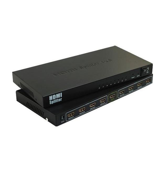 Активный HDMI сплитер 1-8 портов, 3D, 1080Р, 1,4 версия, Box