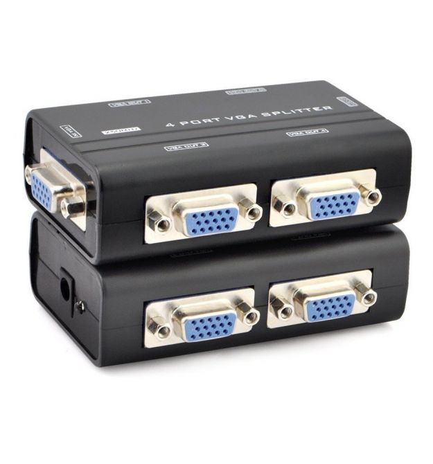 Активный сплиттер VGA сигнала 1 to 4 Port, DC5V / 2A