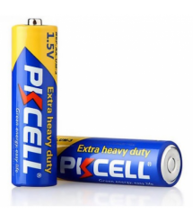 Батарейка солевая PKCELL 1.5V AA / R6, 2 штуки в блистере цена за блистер, Q12