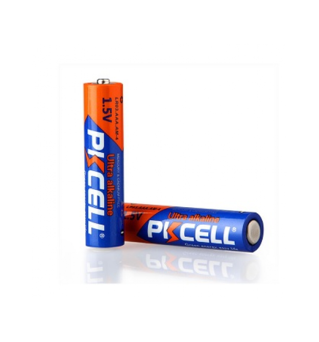 Батарейка щелочная PKCELL 1.5V AAA / LR03, 4 штуки shrink цена за shrink, Q15