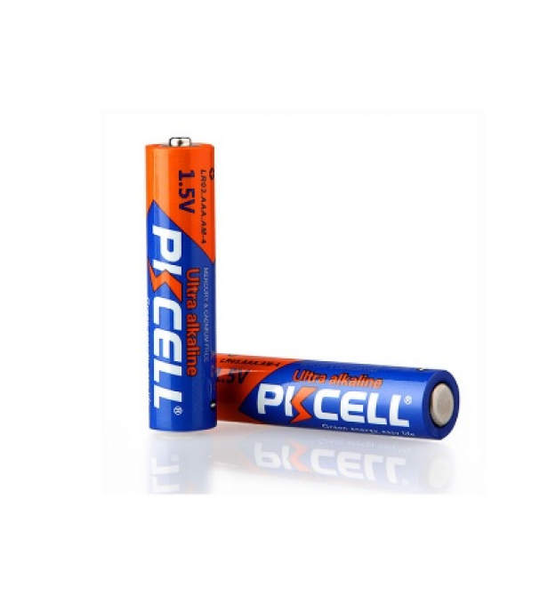 Батарейка щелочная PKCELL 1.5V AAA / LR03, 2 штуки в блистере цена за блистер, Q12