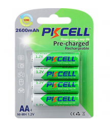 Аккумулятор PKCELL 1.2V AA 2600mAh NiMH Already Charged, 4 штуки в блистере цена за блистер, Q12