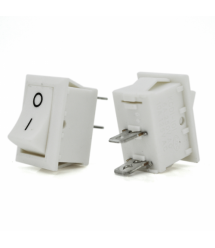 Перемикач ON-OFF KCD1-101, 250VAC/6A, 2 контакти, White, Q200