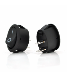 Перемикач ON-OFF KCD1-301, 250VAC - 10A, 2 контакти, Black, Q200