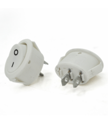 Переключатель ON-OFF KCD1-301, 250VAC - 10A, 2 контакта, White, Q100