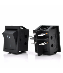 Перемикач ON-OFF KCD4-201, 250VAC - 16A, 4 контакти, Black, Q50 (246*170*41) 0,65 кг
