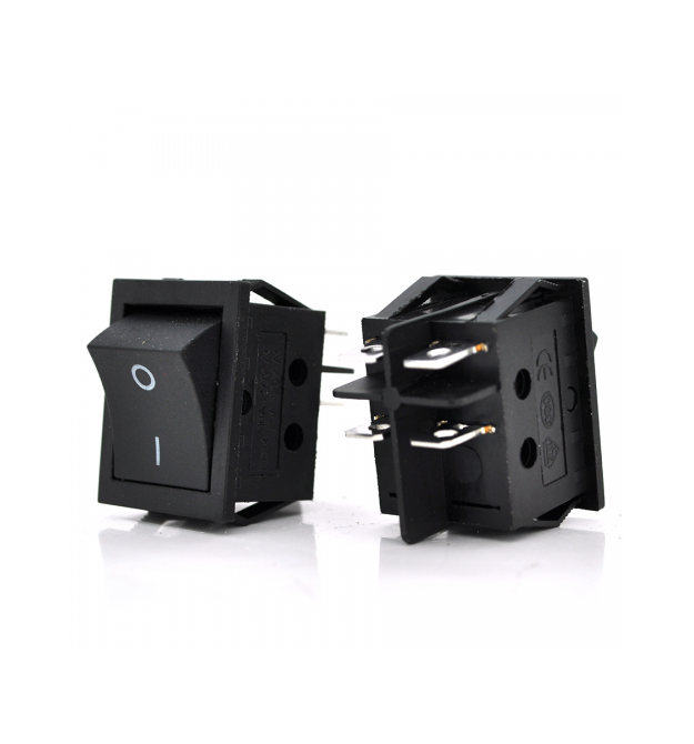 Переключатель ON-OFF KCD4-201, 250VAC-16A, 4 контакта, Black, Q50 (246*170*41) 0,65 кг