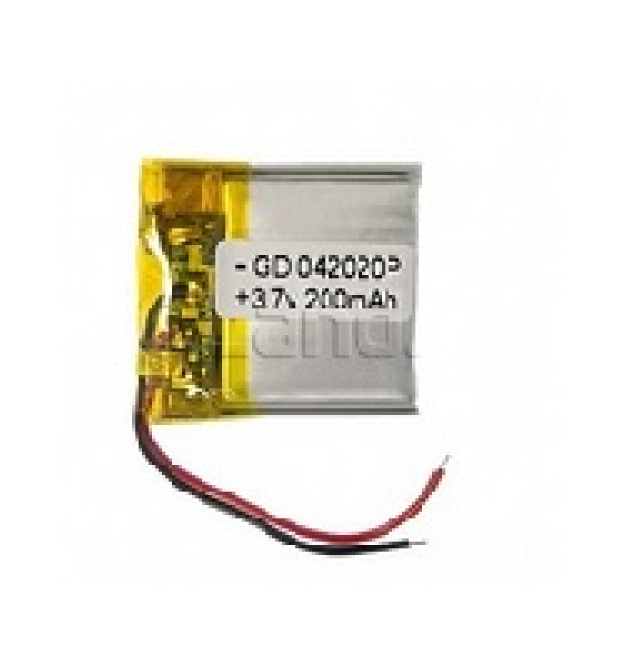 Литий-полимерный аккумулятор 4*20*20mm (Li-ion 3.7В 300мА&middotчас)