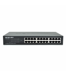 Комутатор Mercury S 124d, 24 порти Ethernet 10 - 100 Мбіт - сек, BOX Q6