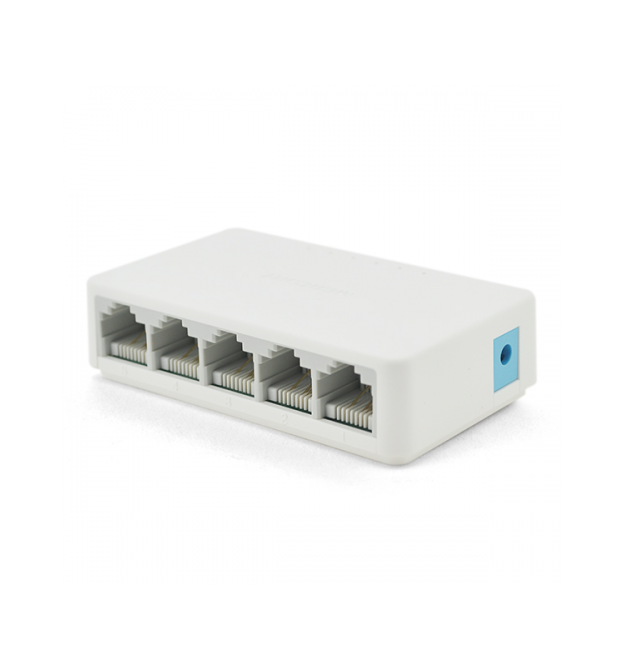 Коммутатор Tenda S105 5 портов Ethernet 10 – 100 Мбит – сек, + переходник, BOX Q120