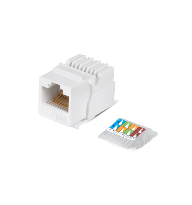 Модуль узкий Keystone Jack RJ-45 кат.6 FTP 