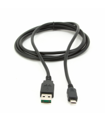 Кабель USB 2.0 (AM - Miсro 5 pin) 1,8м, черный, Пакет Q250