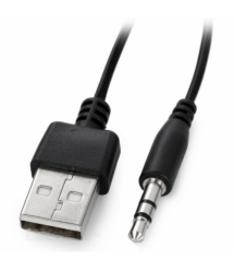 Переходник USB AM (папа) - Jack 3.5(папа) Stereo, 0,5м, черный