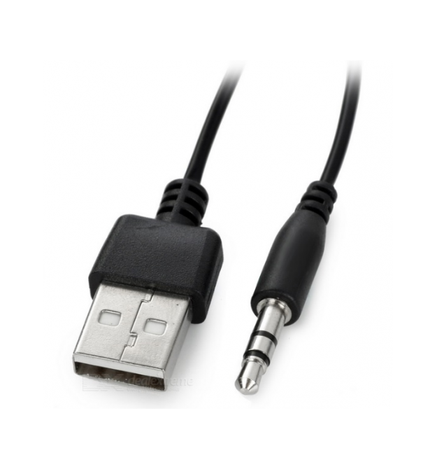 Переходник USB AM (папа) - Jack 3.5(папа) Stereo, 0,5м, черный