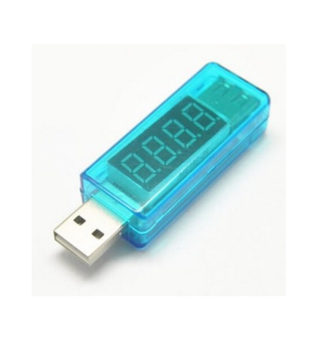 USB тестер Charger Doctor напряжения (3-7.5V) и тока (0-2.5A) Blue