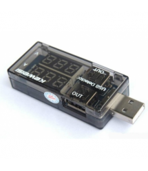 USB тестер Keweisi KWS-V20 напряжения (3-8V) и тока (0-3A), Black