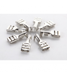 Клемма F2 мама, 6.3 мм, проволока 0.5-2.5, изолированная, латунь, c силиконовым колпачком, 100шт в упаковке, цена за упаковку