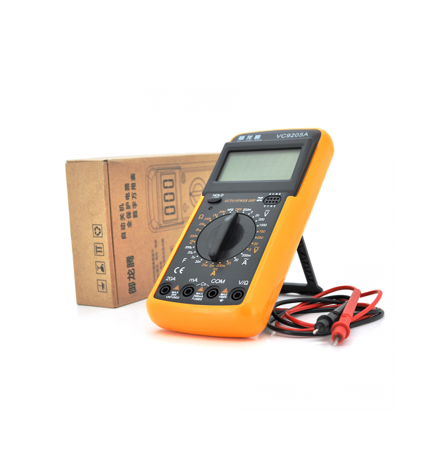 Мультиметр VC-9205A Измерения: V, A, R, C (205 *120 * 42 ) 0.31 кг (190*90*30) 