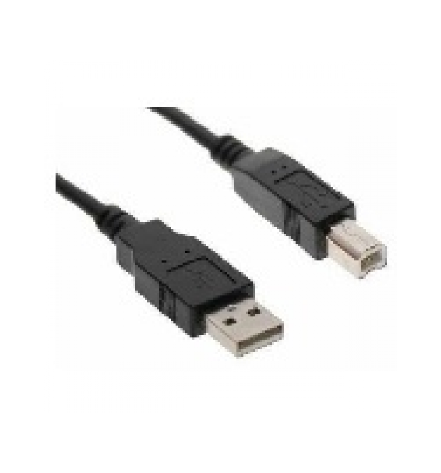 Кабель USB 2.0 AM / BM, 3.0m, 1 феррит, черный, Пакет Q200, v2