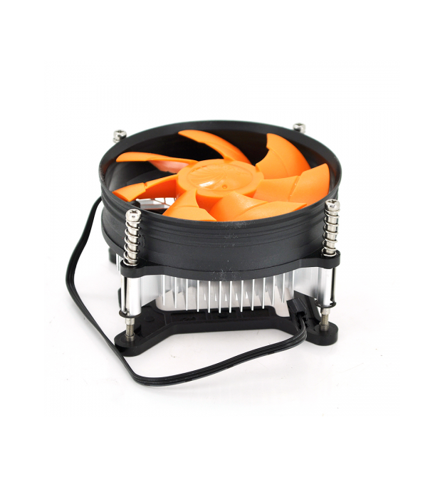 Кулер процессорный LGA 775 - 1156 - 1155 - i3 - i5 2200prm 220gr-Heatsink (up to I7 Cpu), 92-mm, 3-pin, orange
